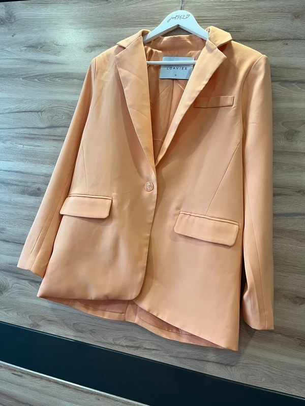 Loavies lehké elegantní sako v broskvové