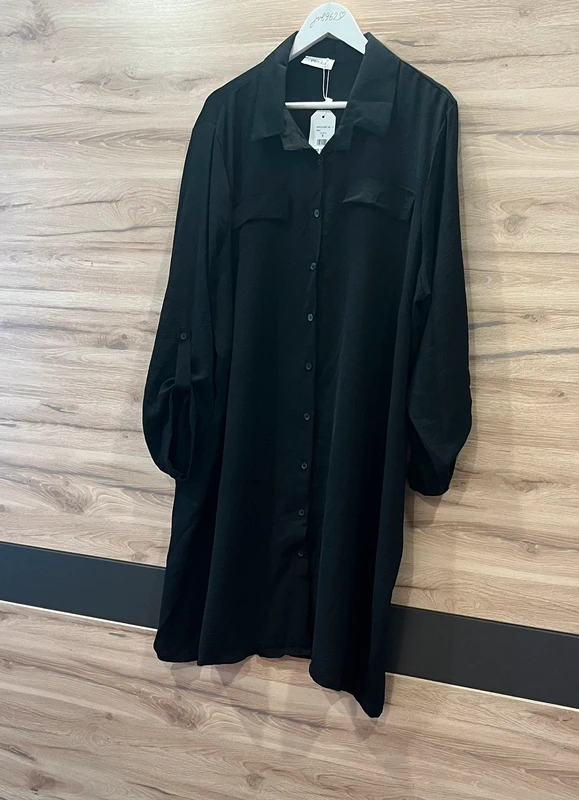 Černá dlouhá košile / tunika Paprika