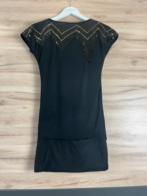 Little Mistress London černé elegantní šaty s flitry — fotka 4