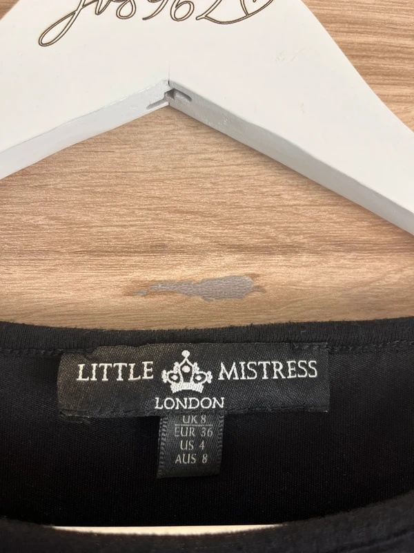 Little Mistress London černé elegantní šaty s flitry — fotka 5