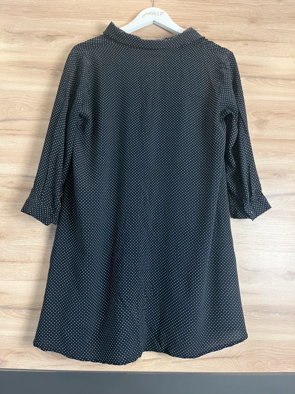 Opus – puntíkovaná tunika / delší blůza (tmavě modrá) — fotka 4