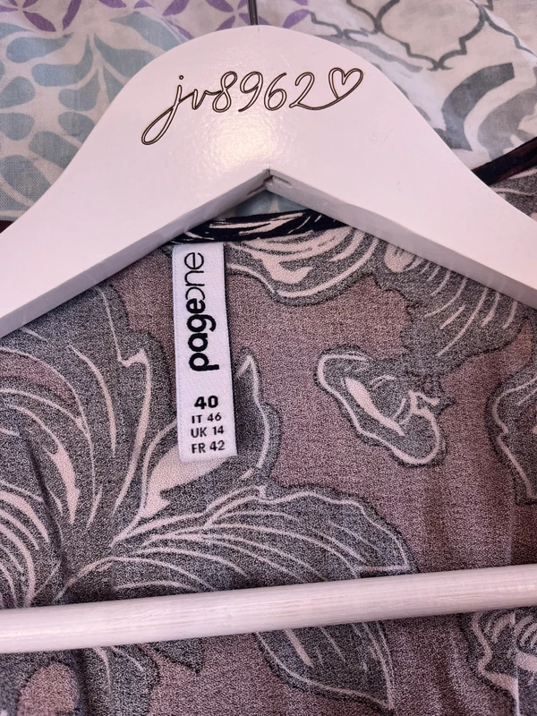 Page One – dlouhé vzorované šaty (hnědo-bílé) — fotka 4