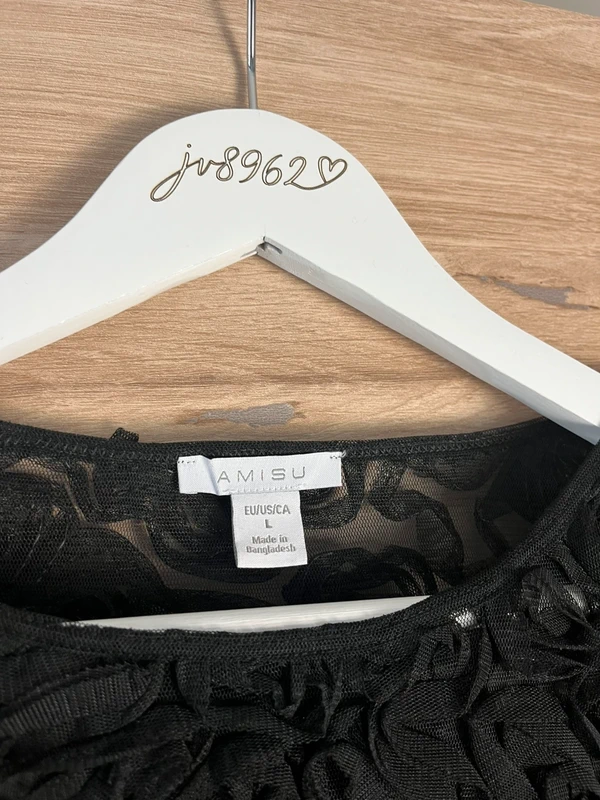 Černý texturovaný top — fotka 4