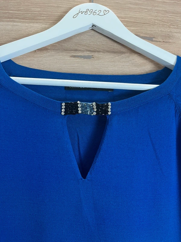 Cecilia Benetti Concept – elegantní modrý top — fotka 3