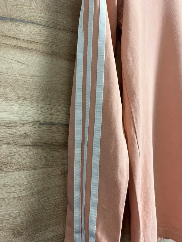 Růžové tričko s dlouhým rukávem Adidas Originals — fotka 3