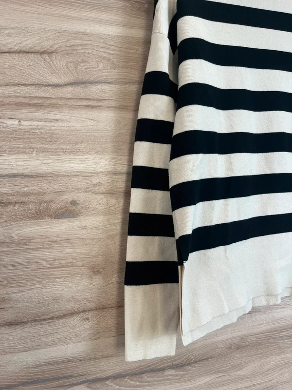 Amisu pruhovaný rolákový svetr — fotka 2