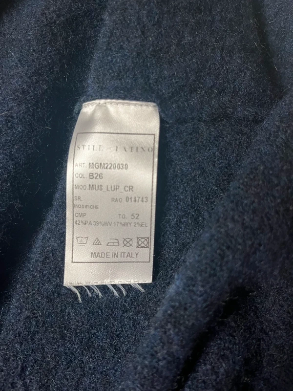 Stile Latino vlněný svetr s kašmírem — fotka 5