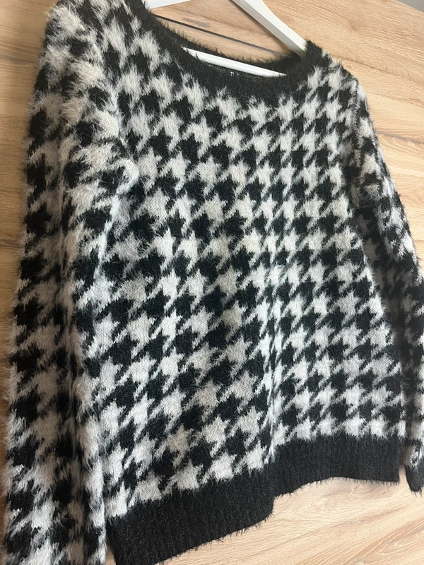 Page One chlupatý svetr s kohoutí stopou — fotka 2