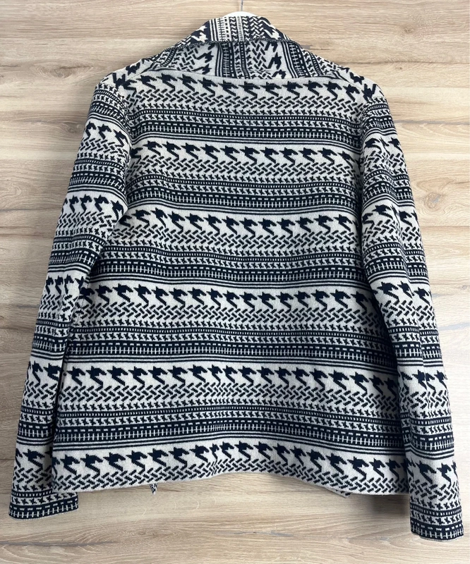 Merino svetrový kabátek se skandinávským vzorem — fotka 5