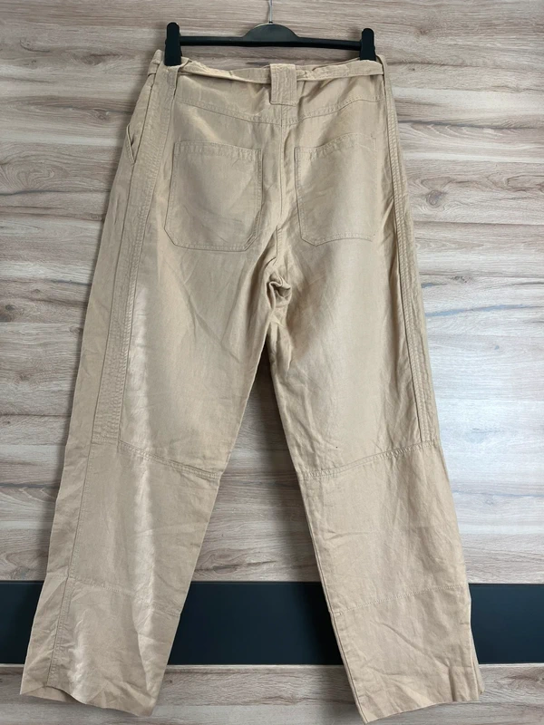 Second Female lněné béžové kalhoty — fotka 2