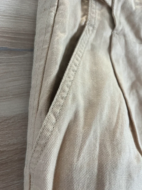 Second Female lněné béžové kalhoty — fotka 3