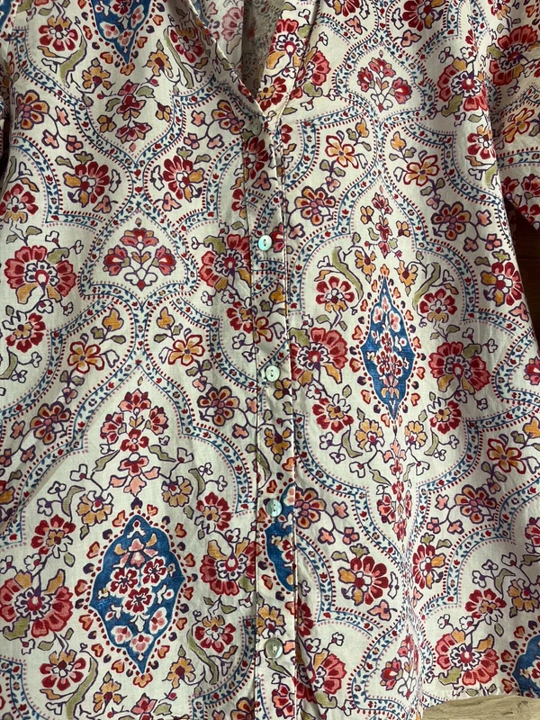 ZARA vzorovaná bavlněná košile — fotka 4