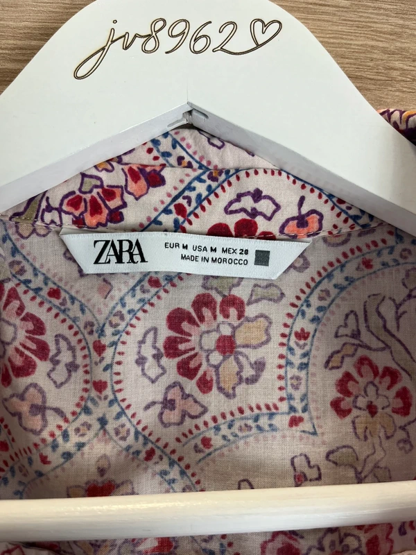 ZARA vzorovaná bavlněná košile — fotka 5