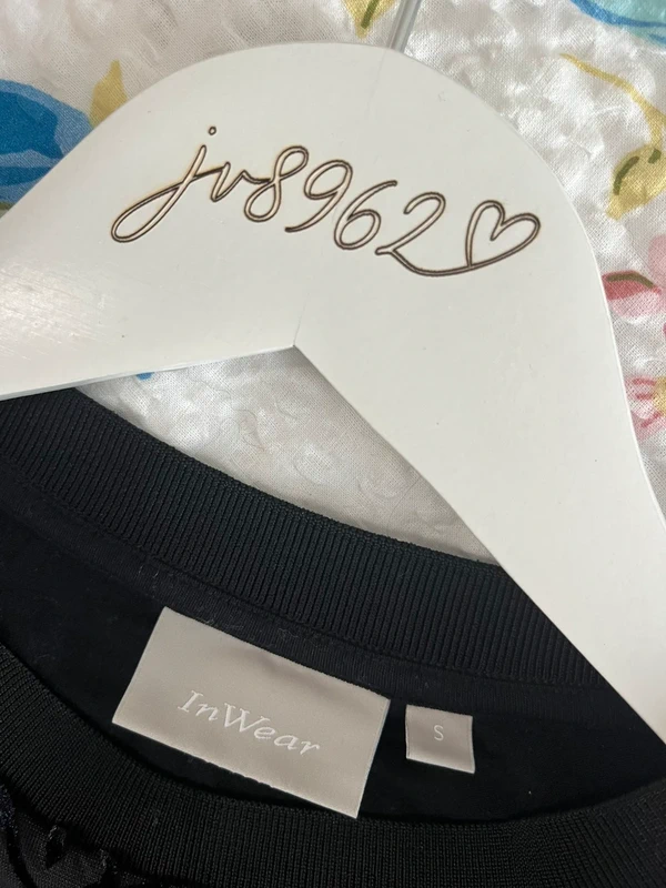 InWear černý top s květinovým vzorem — fotka 5