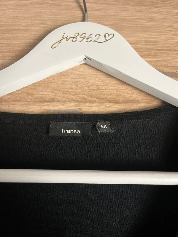 Fransa černý kardigan / svetřík — fotka 3