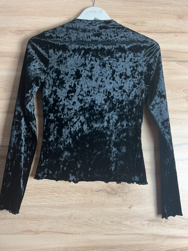 MONKI sametový top s dlouhým rukávem — fotka 3