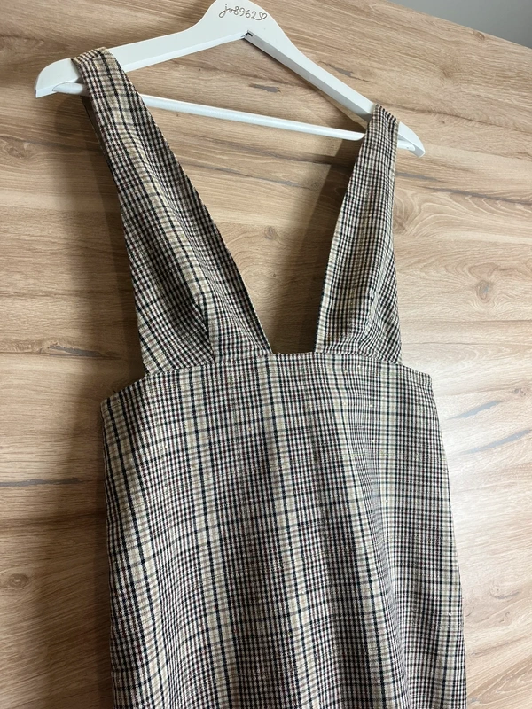 ZARA kostkovaný top / laclový top — fotka 2