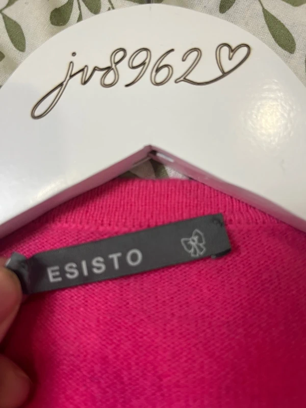 Růžový kašmírový kardigan — fotka 4