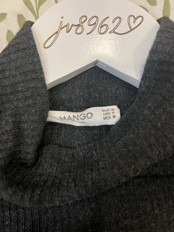 Žebrované úpletové šaty Mango — fotka 4