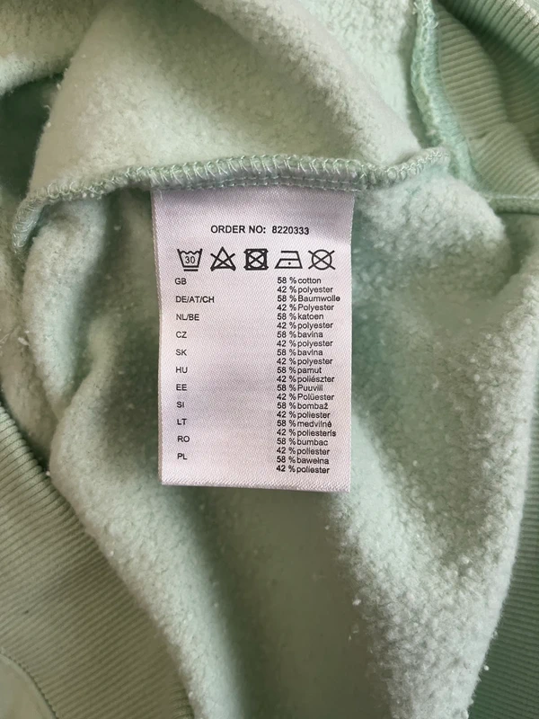 Mintová mikina s kapucí — fotka 4