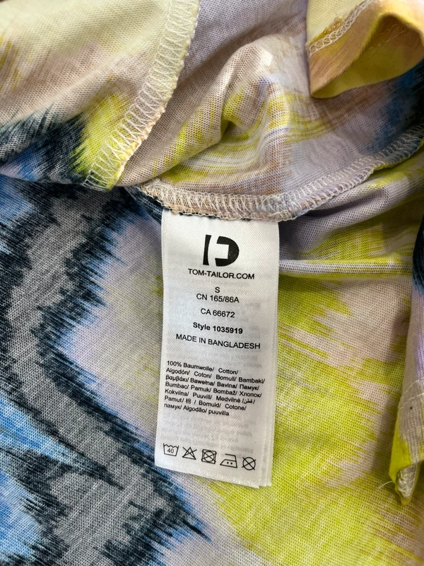 Tom Tailor bavlněné tričko s asymetrickým střihem — fotka 5